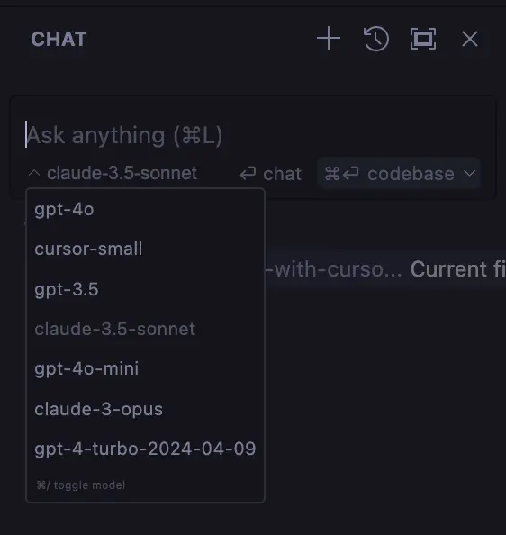 Cursor Chat Pane