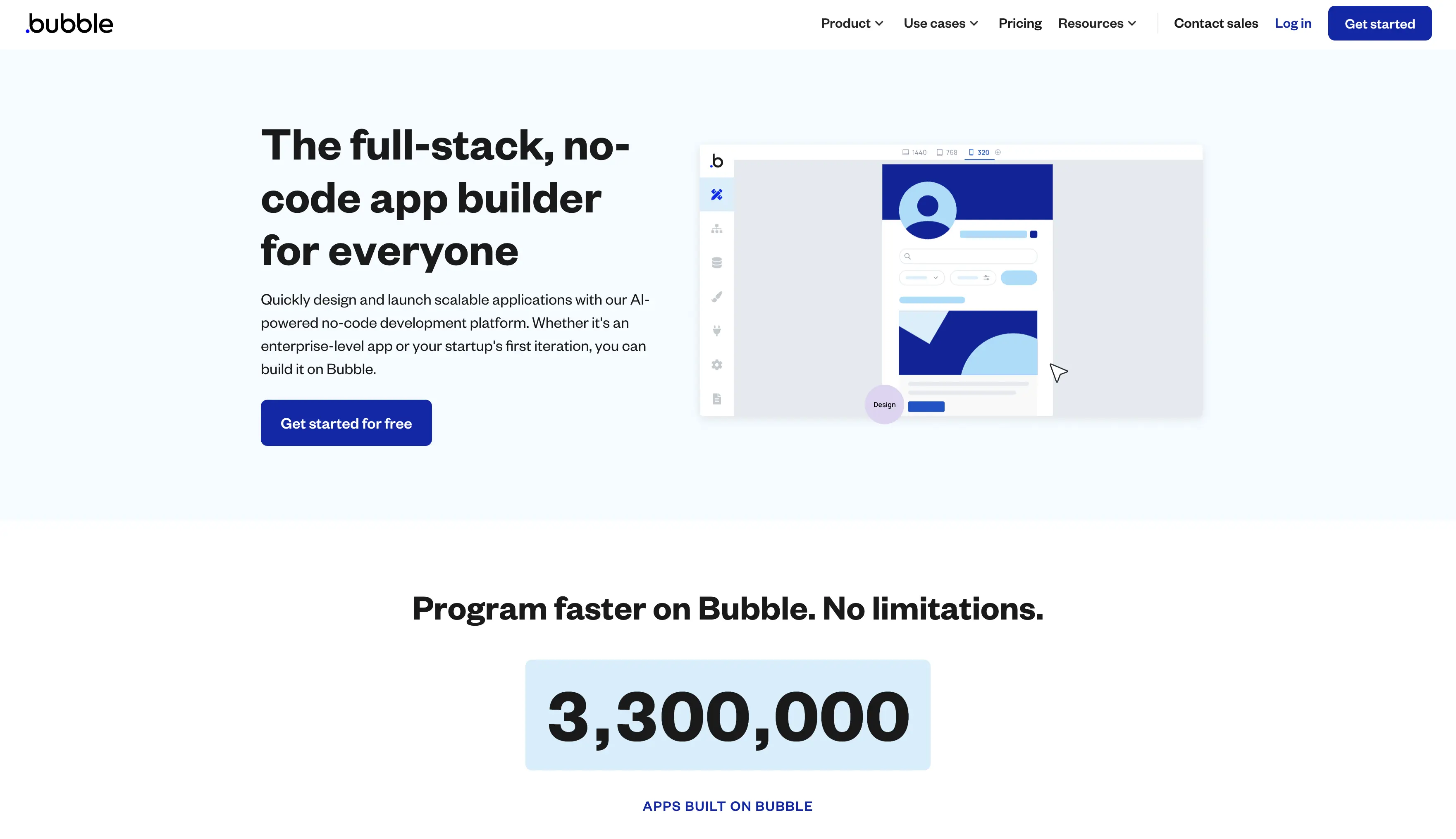 Bubble.io website